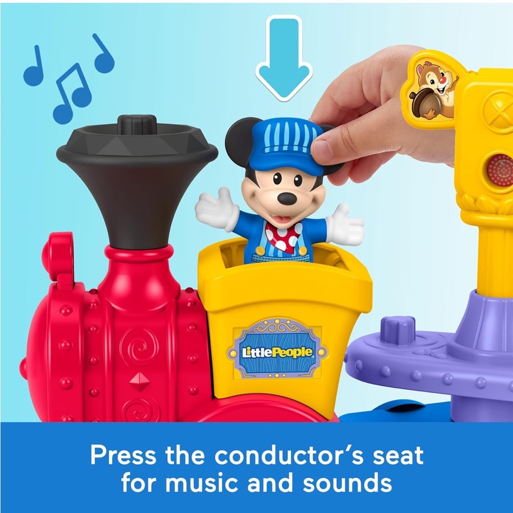 Fisher-Price Little People Train Set - Mickey and Minnie Musical Train - Picture 8 of 10
